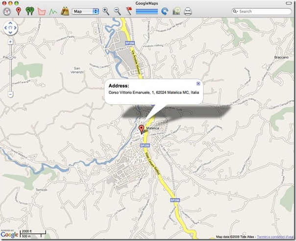 Google maps desktop shortcut